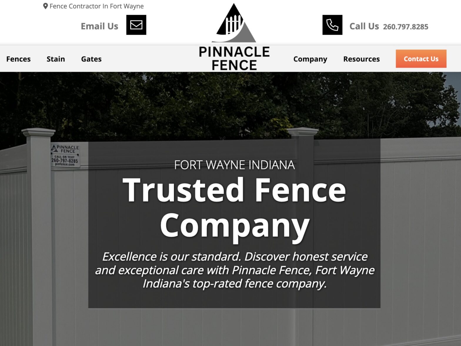 Photo of a Fort Wayne Indiana fence company