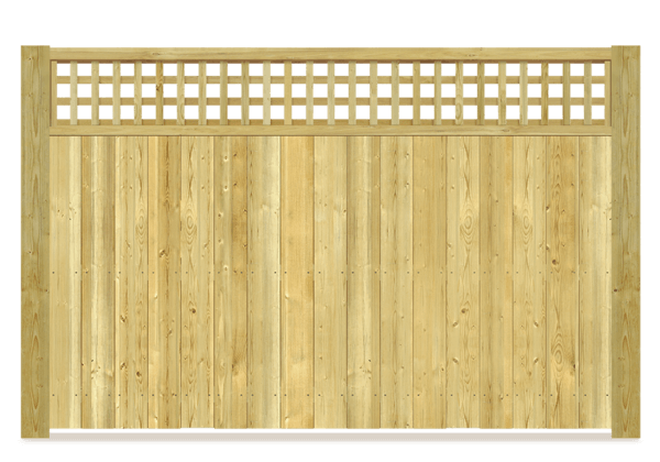 Lattice Top Wood Fence Company in Fort Wayne