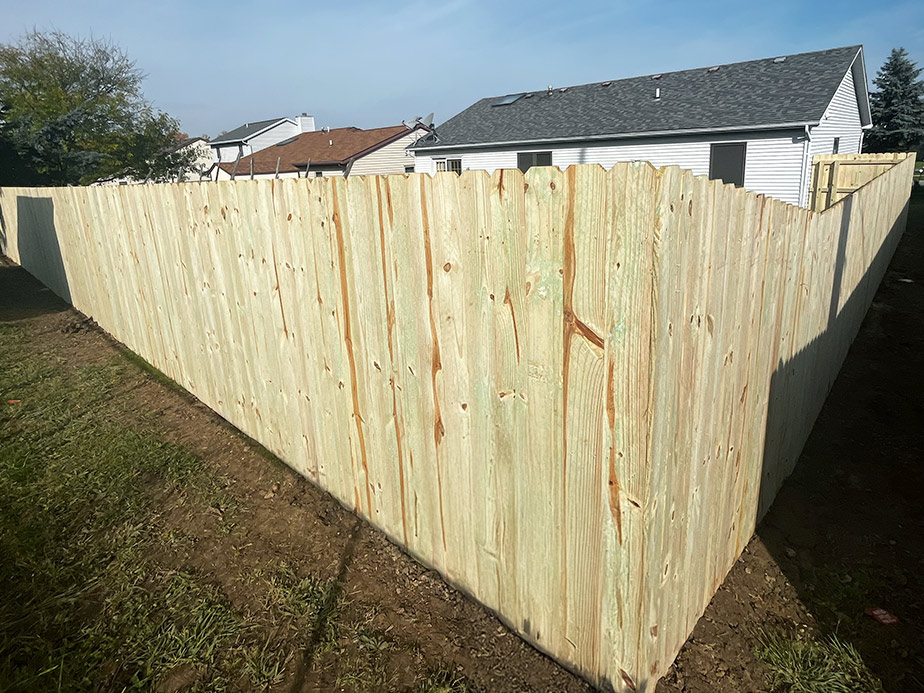Angola Indiana wood privacy fencing