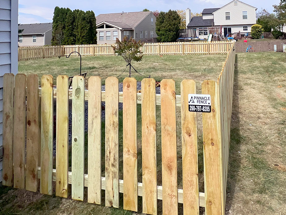 wood fence Angola Indiana